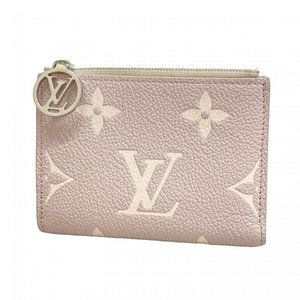 Louis Vuitton Monogram Empreinte Lisa Portefeuille Wallet M13797 Blue Gray Wo...
